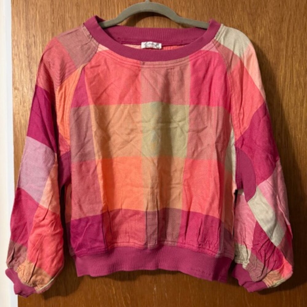 Free People Sugar Cookie Flannel Pullover Size XS (fits to smallish-medium) - Picture 3 of 6